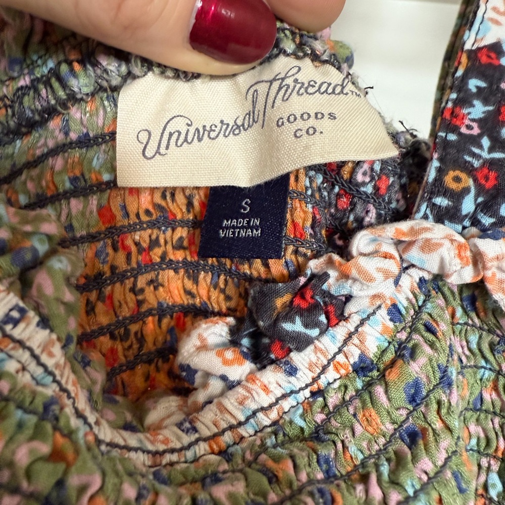 Universal Thread Multicolor Patchwork Dress - image 2